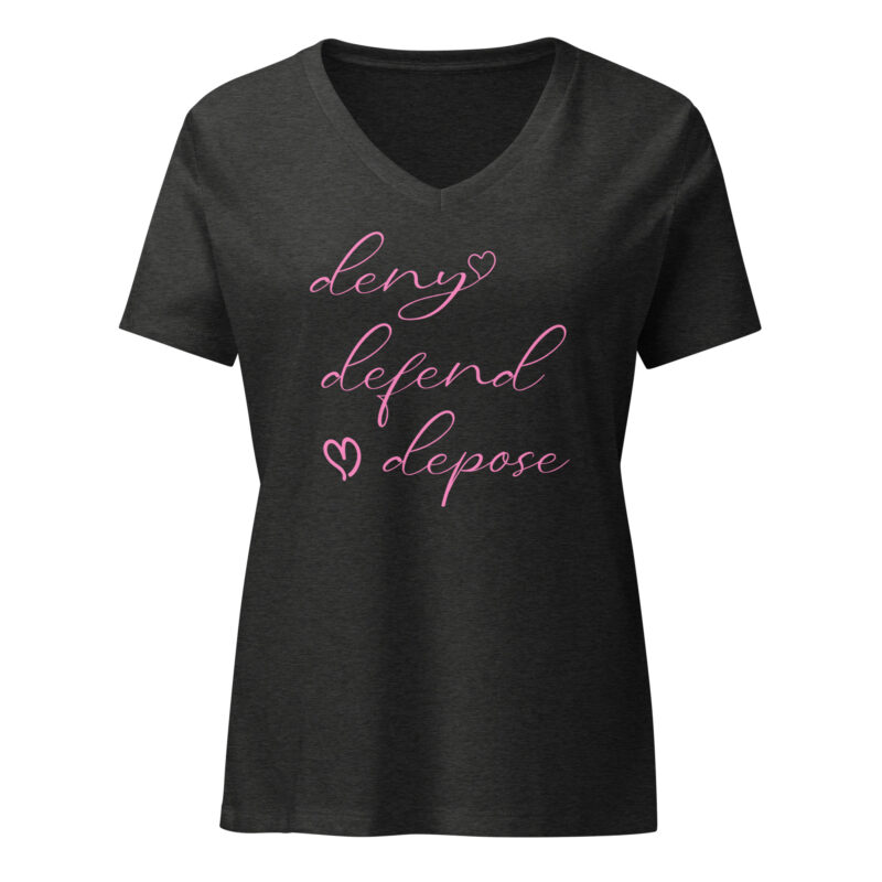 Deny Defend Depose Cute - Women's V Neck - Image 9