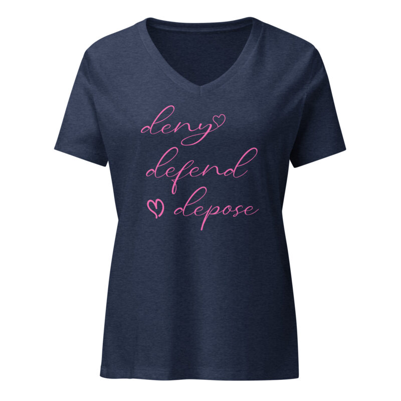 Deny Defend Depose Cute - Women's V Neck - Image 5