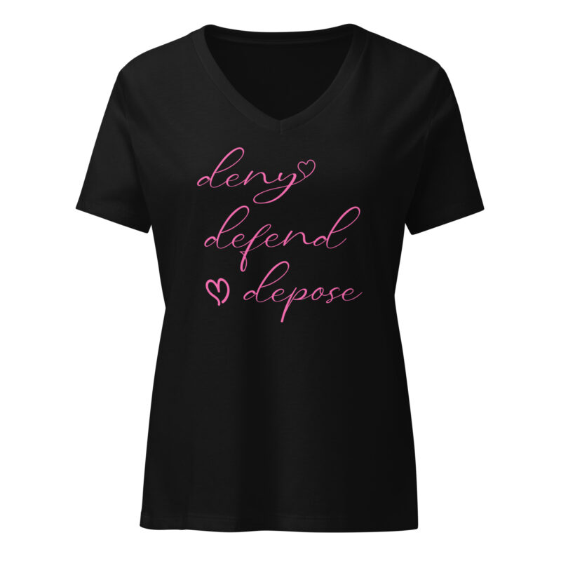 Deny Defend Depose Cute - Women's V Neck